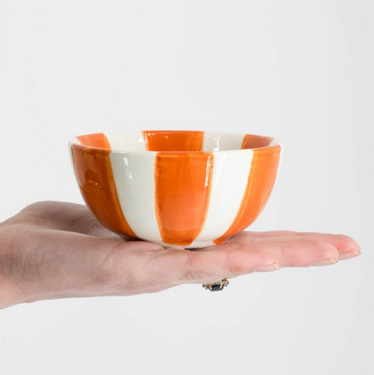 Kaarsenstandaard Gestreept - Oranje