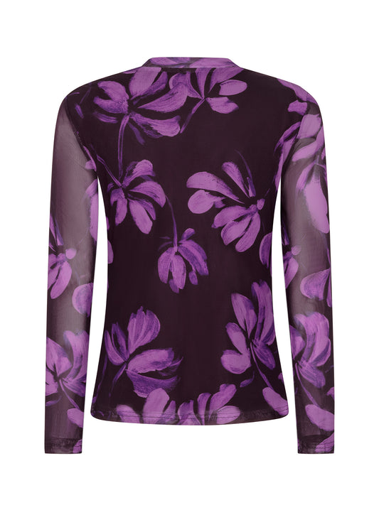 Ydence Top Willemijn - Plum flower