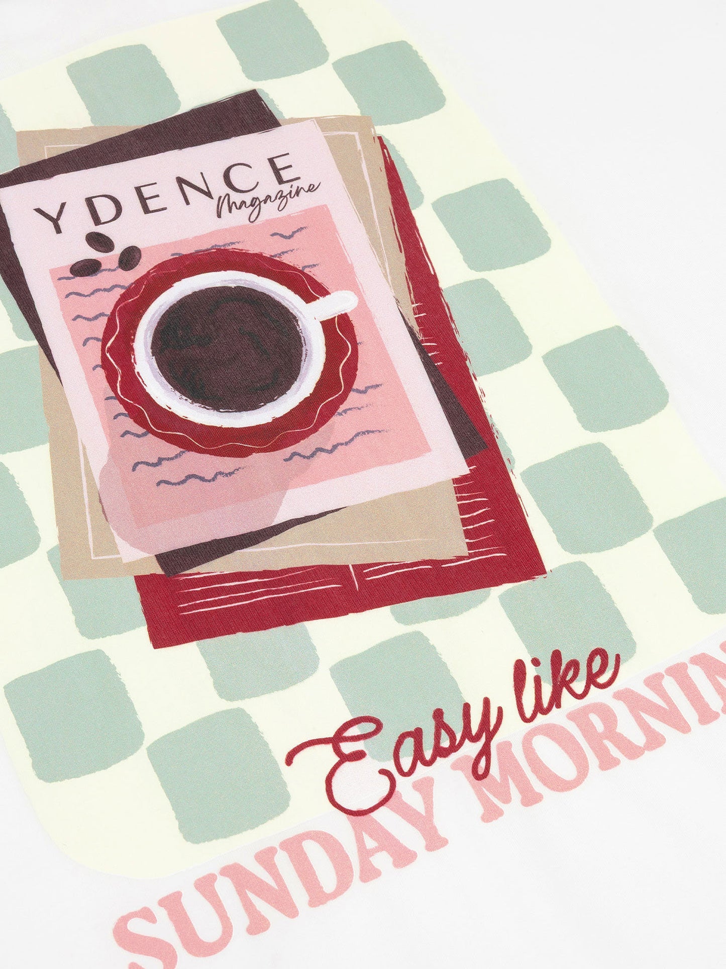 Ydence T-shirt Sunday mornings - Off White