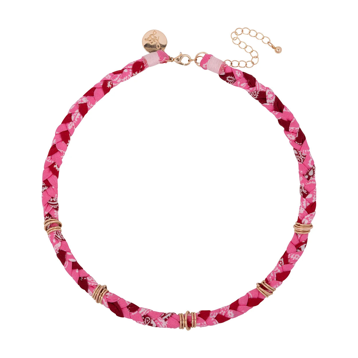 Ketting Lola neonroze/rood