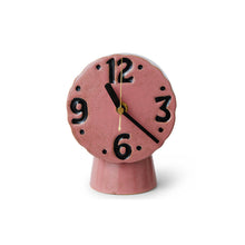Afbeelding in Gallery-weergave laden, HK Living retro ceramic clock - Pink