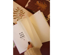 Afbeelding in Gallery-weergave laden, All the luck in the world notitieboekje - Groen bloemen