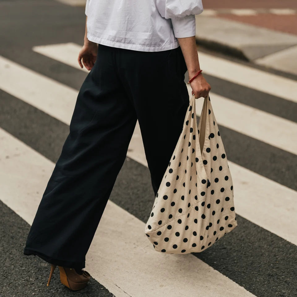 Tas Polkadot - Wit/zwart