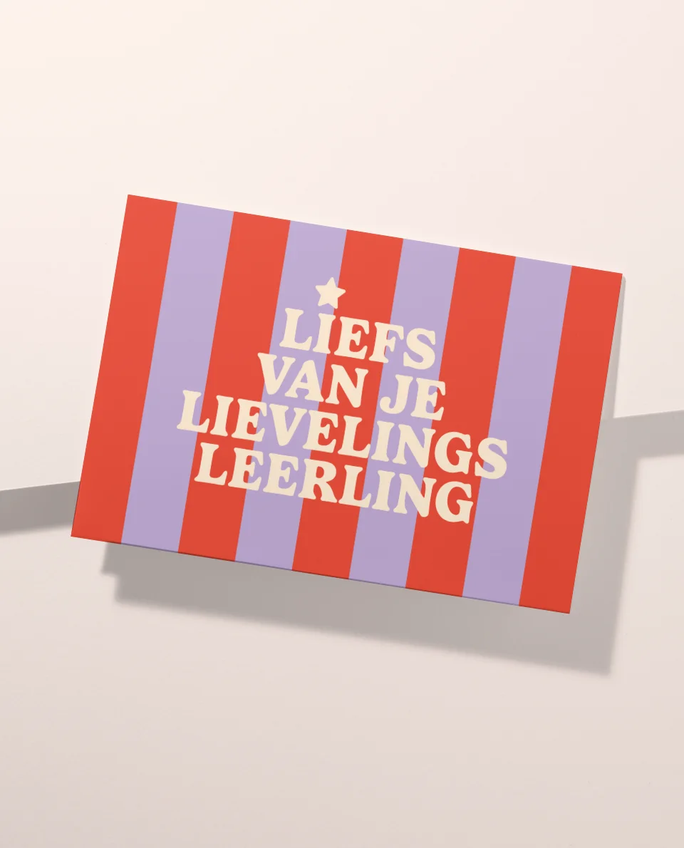Kaart - Liefs van je lievelings leerling
