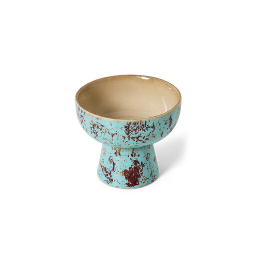 Hkliving 70s ceramics - Tapas bowl on base S Patina