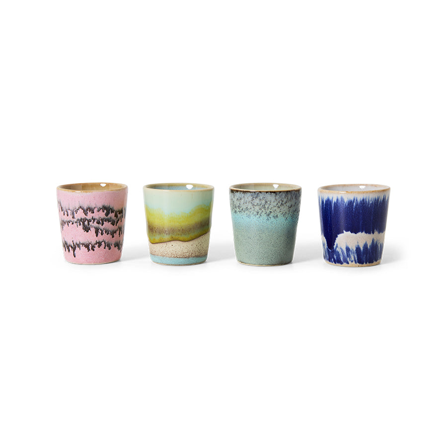 Hkliving 70s ceramics - Egg cups Vibrance (set of 4)