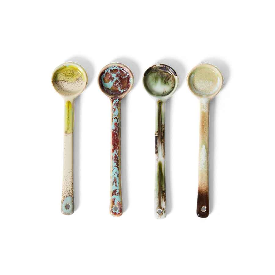Hkliving 70s ceramics - Spoons M Blend (set of 4)