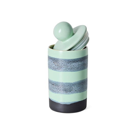 Hkliving 70s ceramics - Medium storage jar, River