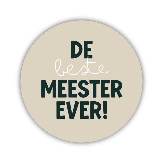 Onderzetter - Beste Meester Ever