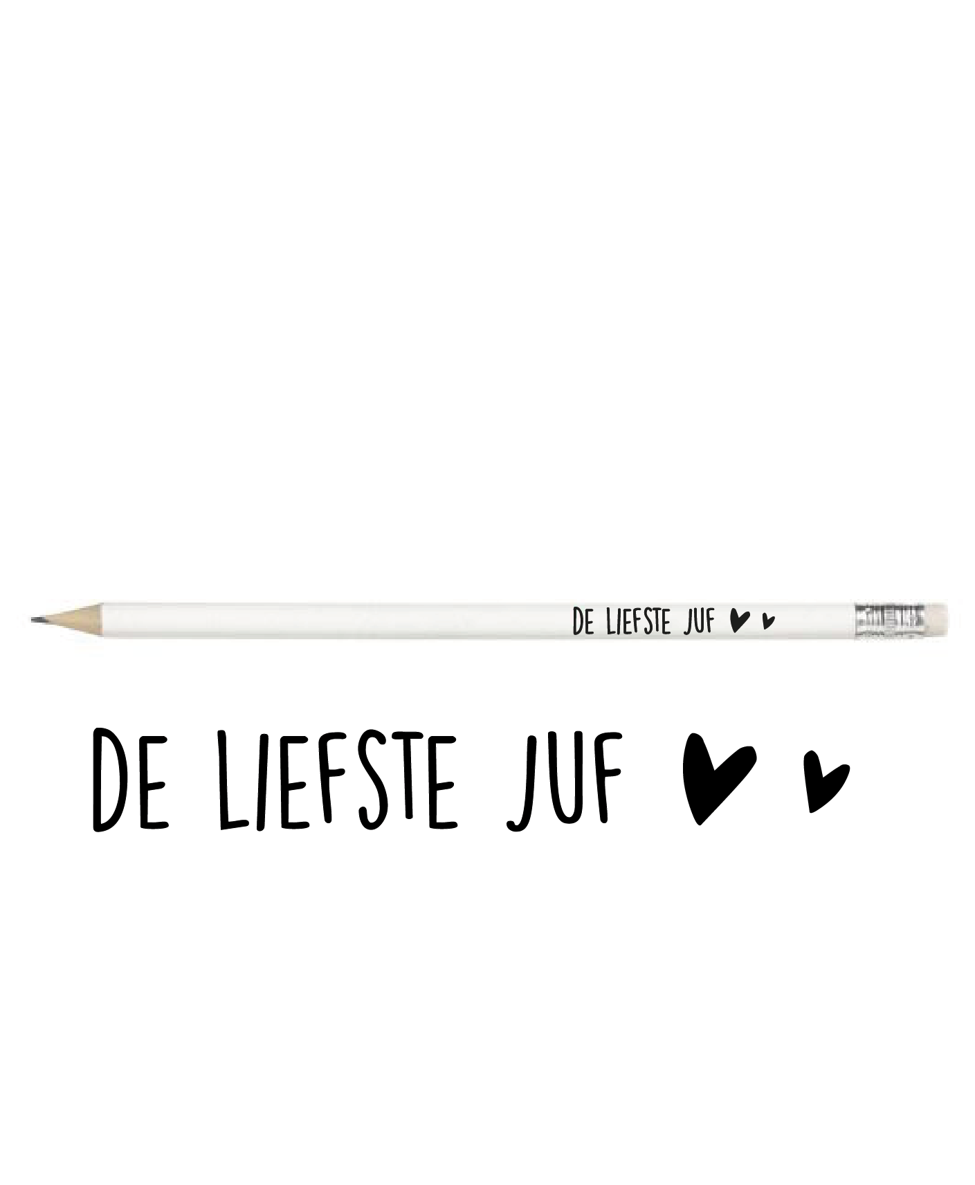 Pen en potlood - Juf