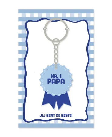 Sleutelhanger - Medaille Nr.1 papa