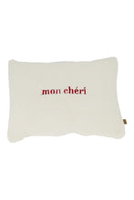 Afbeelding in Gallery-weergave laden, Zusss Kussen Teddy mon cheri - Wit/Rood

