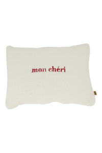 Zusss Kussen Teddy mon cheri - Wit/Rood