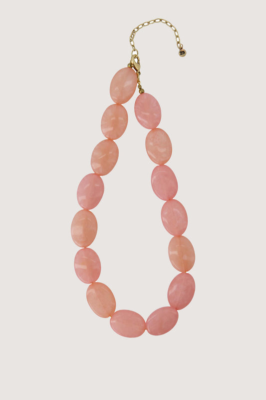 Zusss - Kralenketting Licht roze