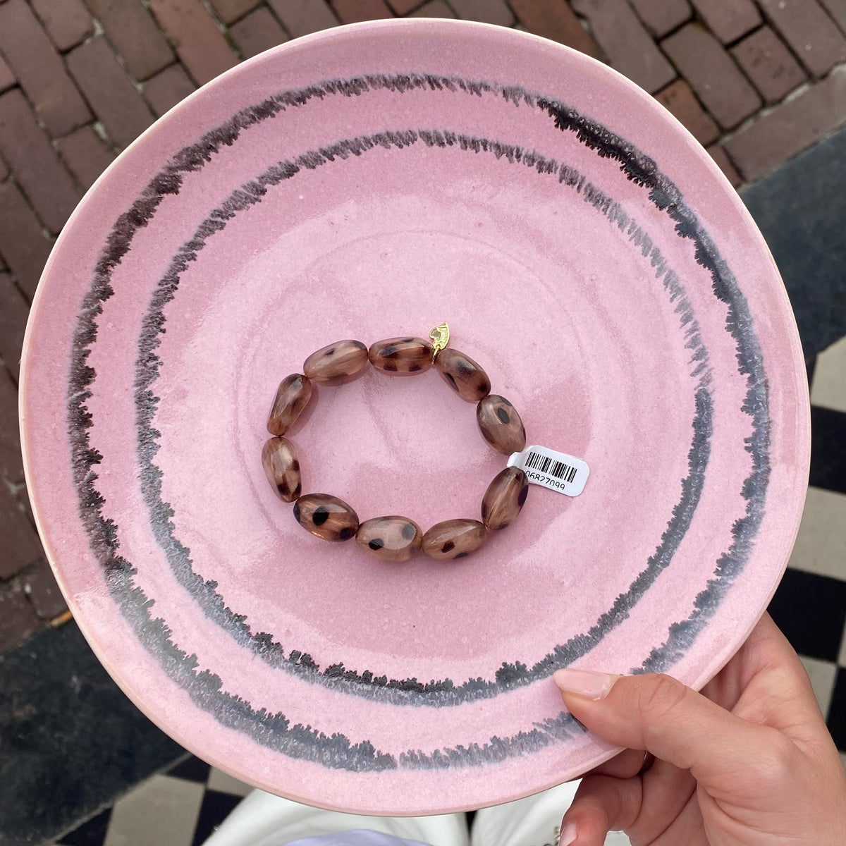 Kralenarmband Animal L - Luipaard