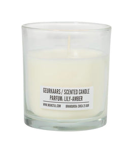 Mijn Stijl - Geurkaars glas parfum Lily Amber