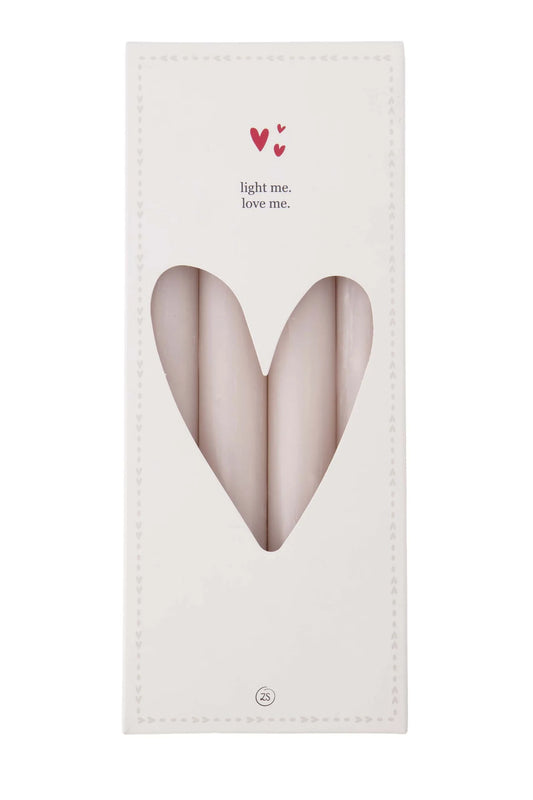 Zusss - Set van 4 rustieke Kaarsen 20 cm - Zand