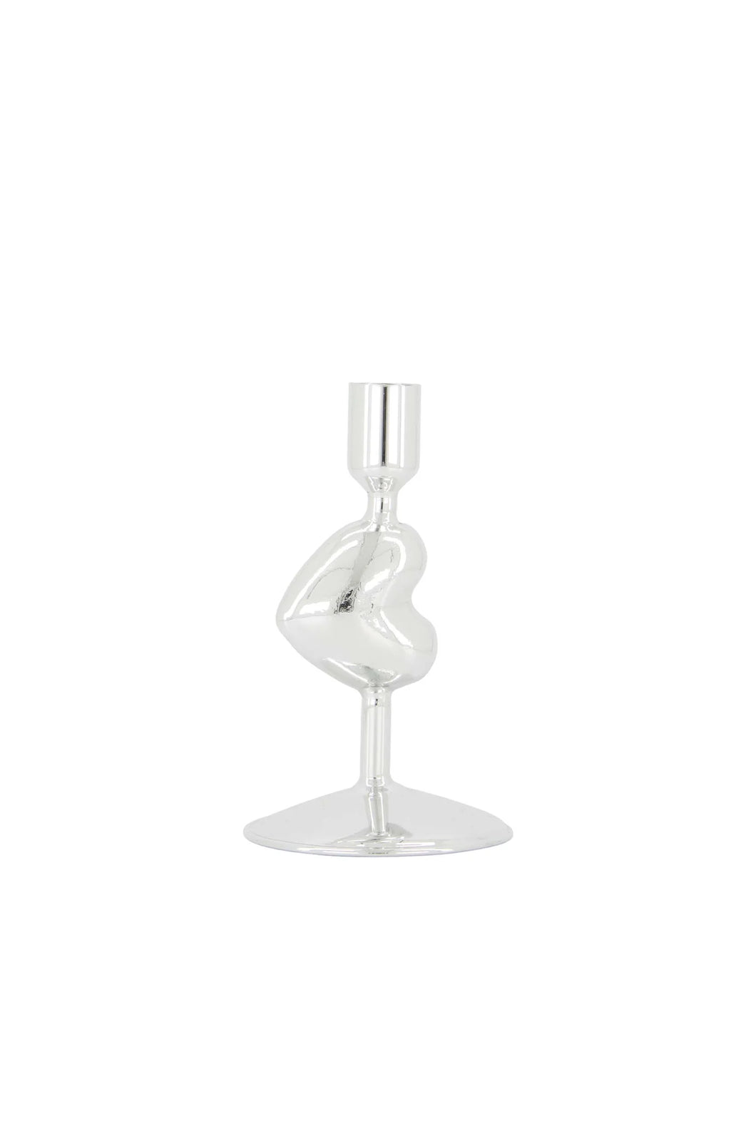 Zusss - Kandelaar Glas Hartje - Zilver