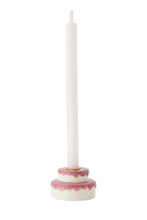 Afbeelding in Gallery-weergave laden, Zusss - Kandelaar keramiek taart - wit/roze

