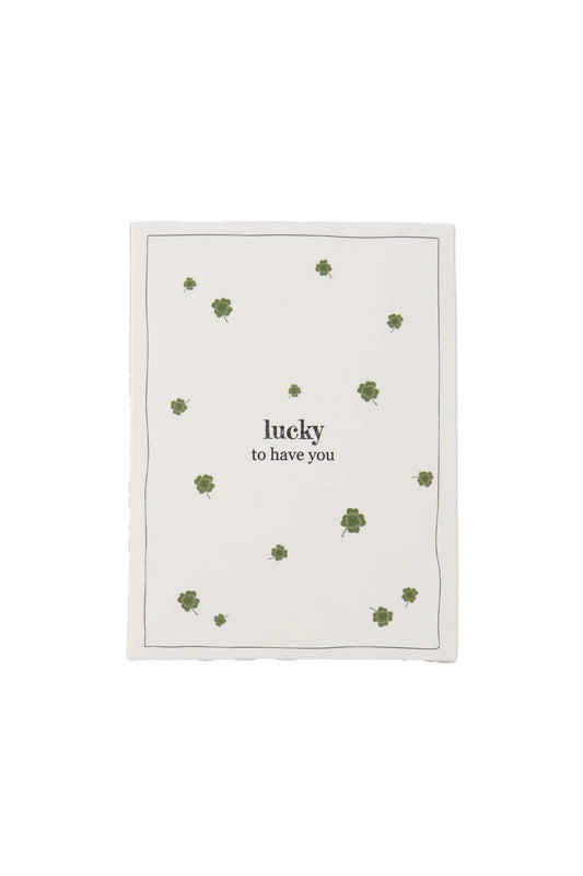 Zusss - Set van 4 geurzakjes lucky to have you - Wit/Groen