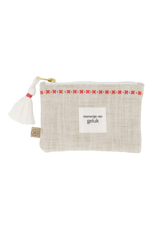 Zusss - Etui momentje van geluk - Off white/Rood