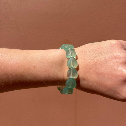 Hartjes kralen armband - Oceaan blauw