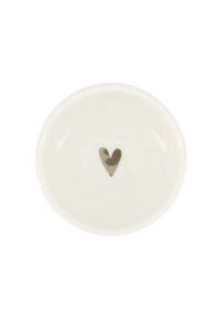Zusss - Dipschaaltje hartje wit/zilver