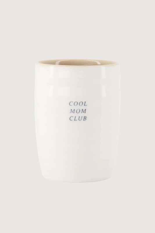 Zusss - Koffiemok cool mom club - Wit / Oker