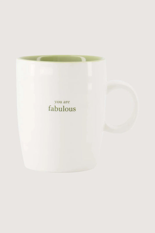 Zusss - Theemok you are fabulous - Wit / Lichtgroen