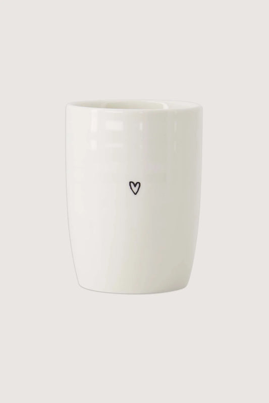 Zusss - Koffiemokje hartje - Zwart