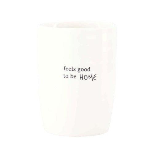 Zusss - Koffie mok feels good - Wit/Zwart
