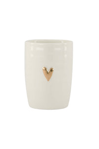 Zusss - Koffiemok hartje - Wit/goud