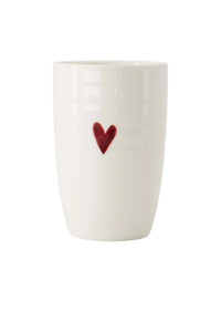 Zusss - Mok L hartje wit/rood