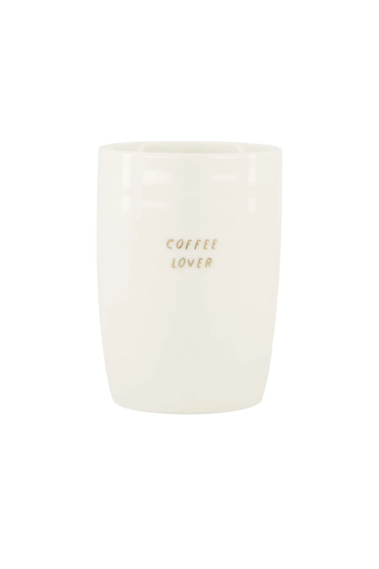 Zusss - Koffiemok coffee lover wit/goud