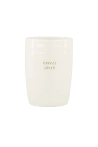 Zusss - Koffiemok coffee lover wit/goud