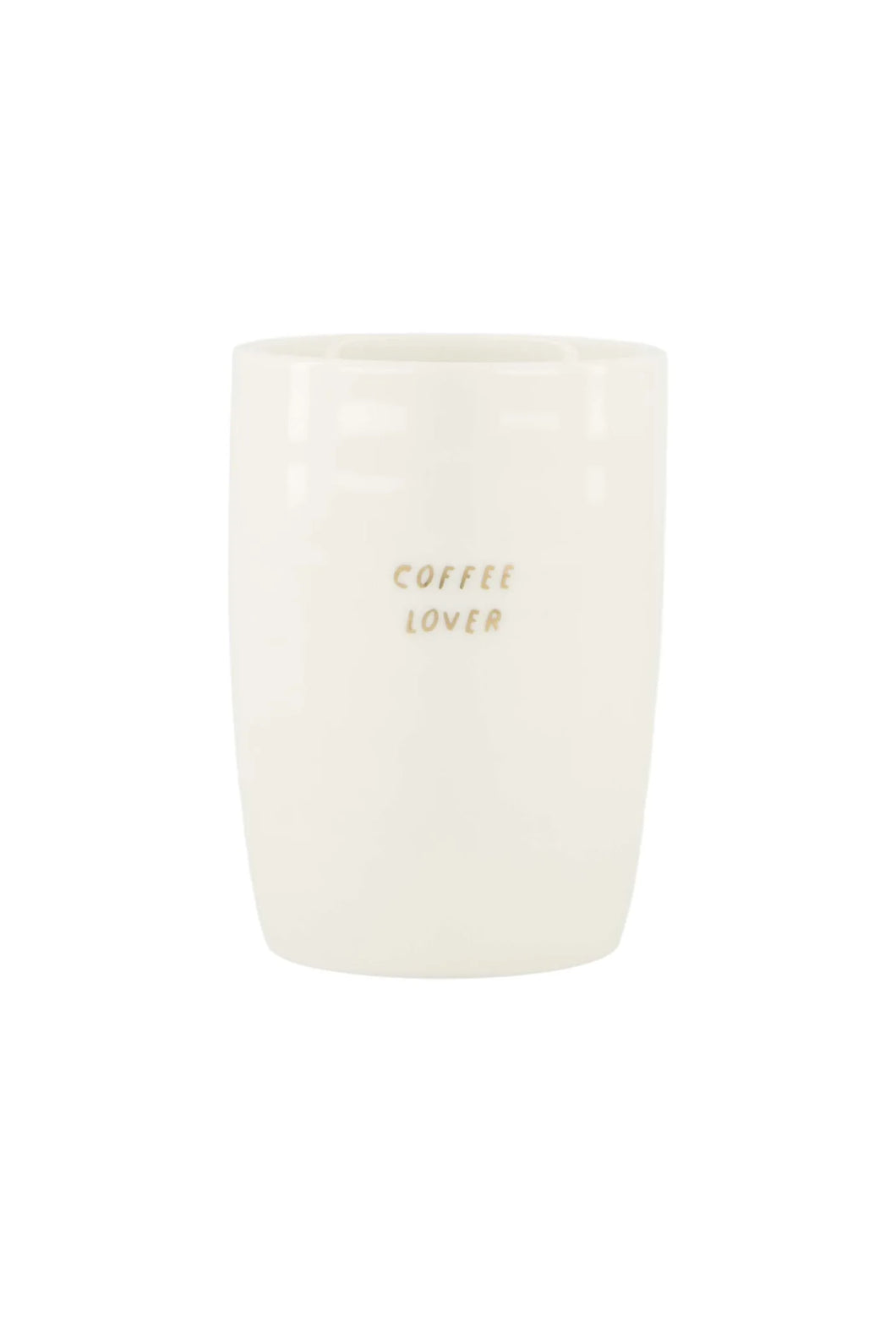 Zusss - Koffiemok coffee lover wit/goud