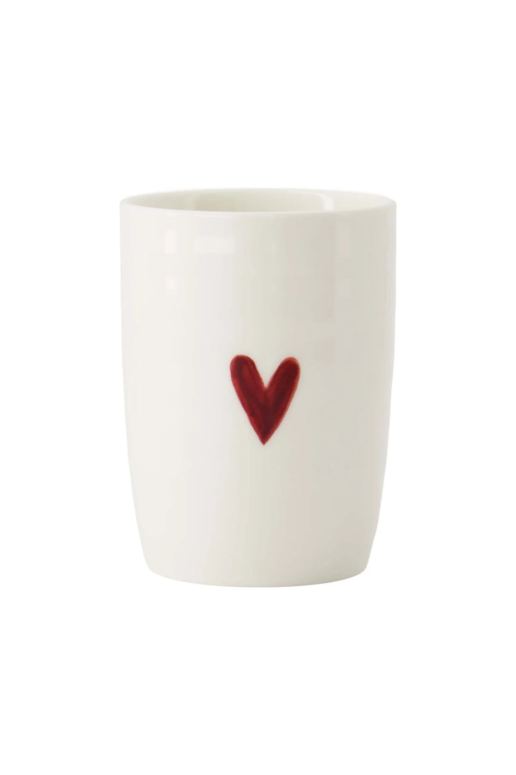 Zusss - Koffiemok hartje wit/rood