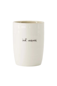 Zusss - Koffiemok hot mama wit/zand/zwart