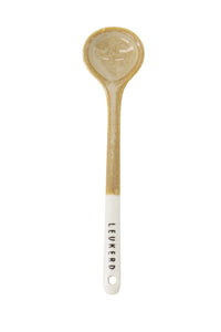 Zusss - Lepeltje keramiek leukerd wit/zand
