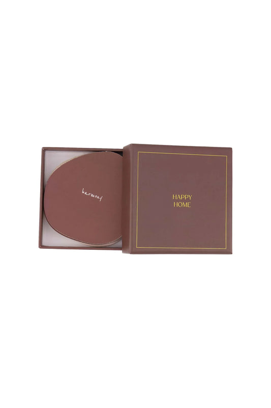 Zusss - Set van 6 onderzetters Happy home