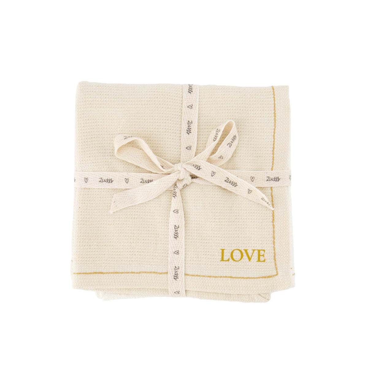 Zusss - Vaatdoekjes LOVE set van 4