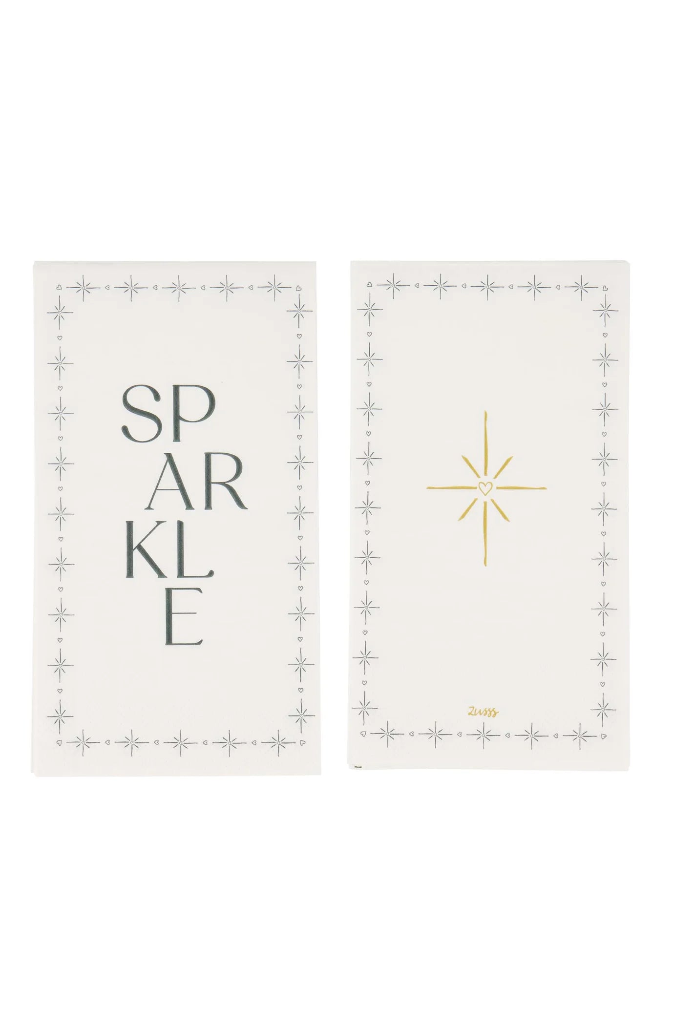 Zusss - Servetten Rechthoek Sparkle - Wit