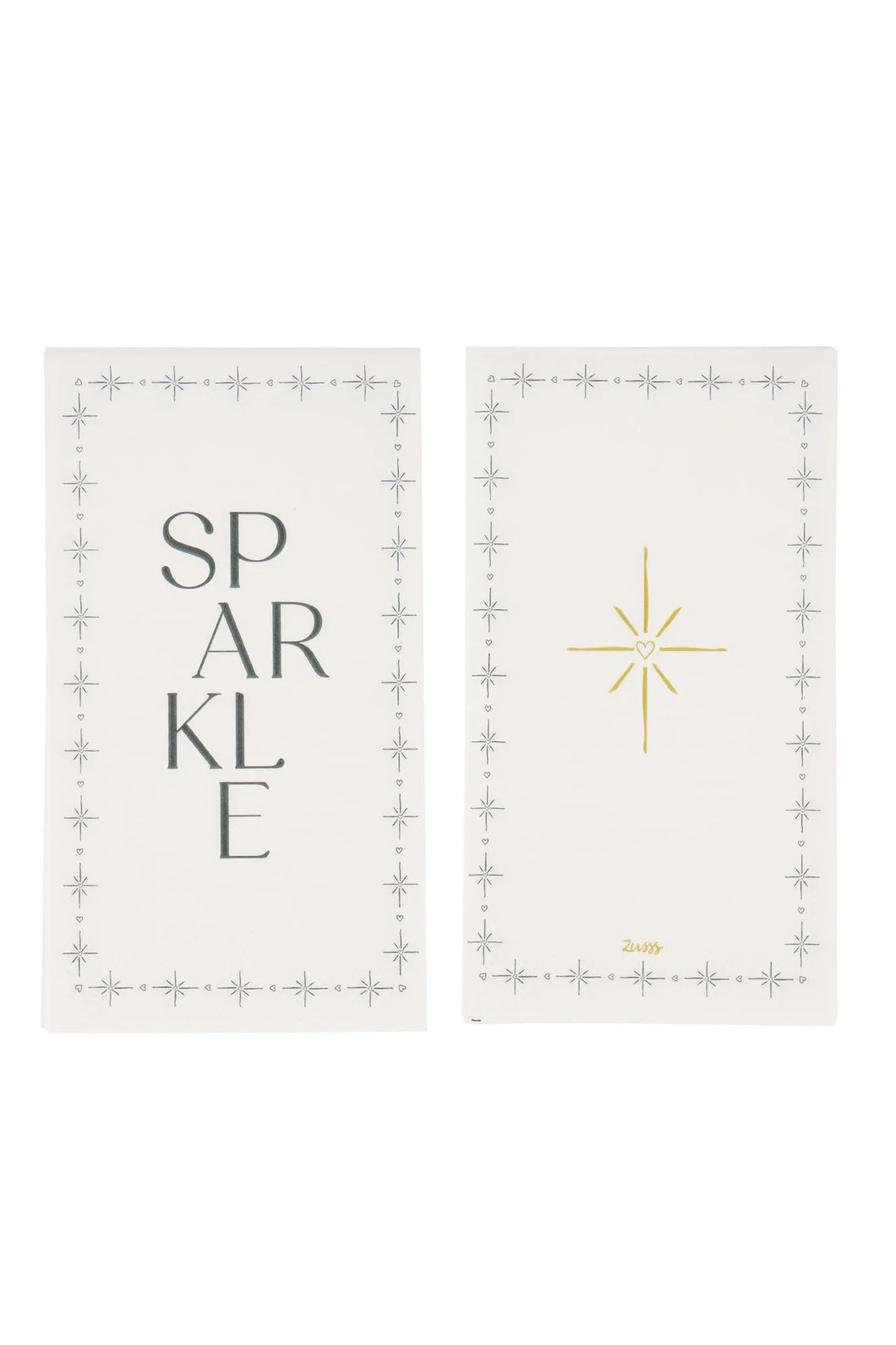 Zusss - Servetten Rechthoek Sparkle - Wit