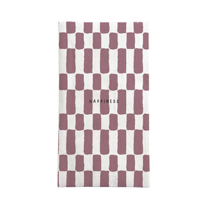 Zusss - Servetten rechthoek Happiness wit/burgundy