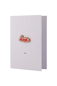 Zusss - Wenskaart Love Broche