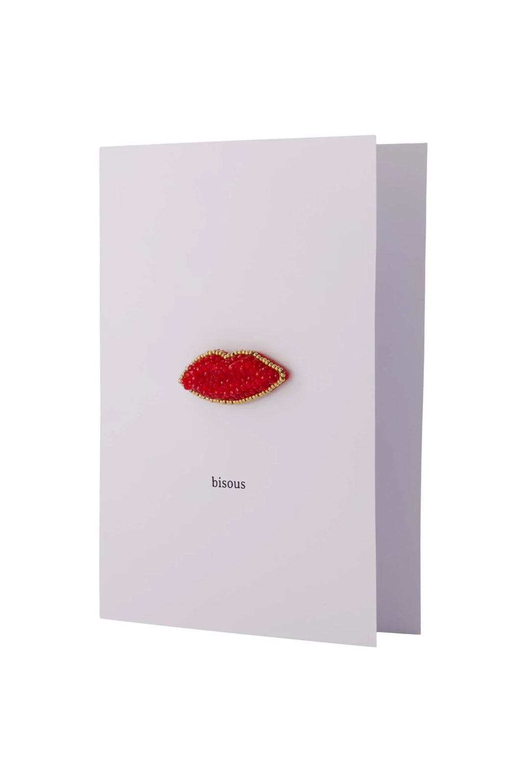 Zusss - Wenskaart kusje Bisous broche