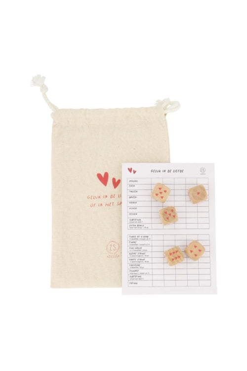 Zusss - Spelletje yahtzee - Wit/rood