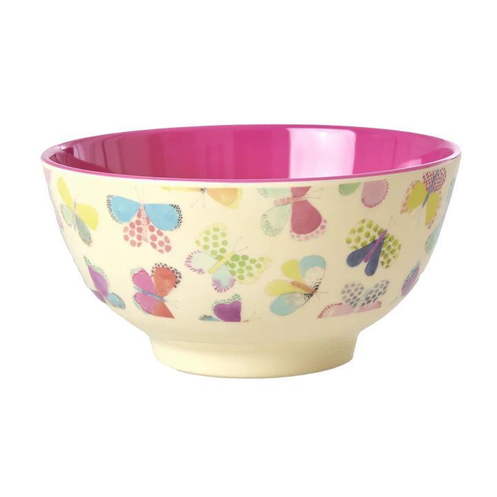 Melamine Bowl medium - Butterfly print