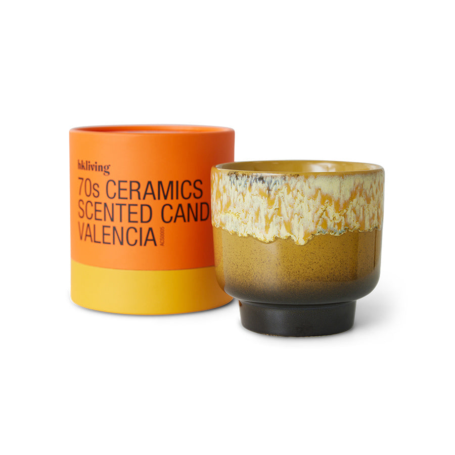70’s Ceramics Scented Candle - Valencia