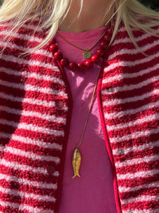 Teddy gilet - Lichtroze/rood